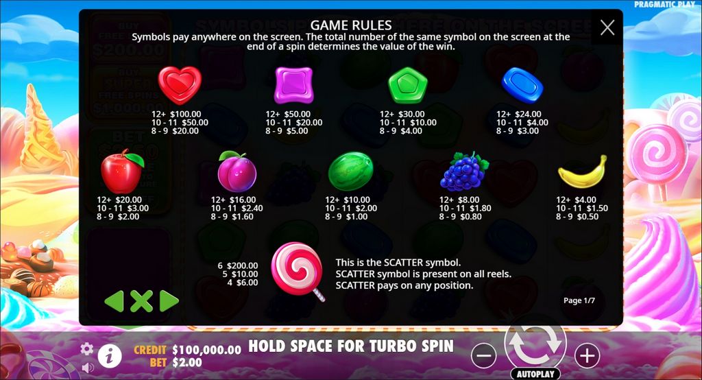 Sweet Bonanza Slot Demonstration - Play Free Slot Video Game